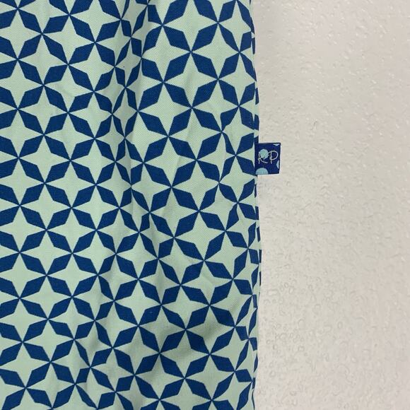 Kickee Pants Shirt Boys XL 12/14 Button Up Geometric Short Sleeve Blue Kids - Picture 2 of 6